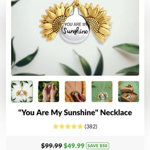 You are my sunshine necklace